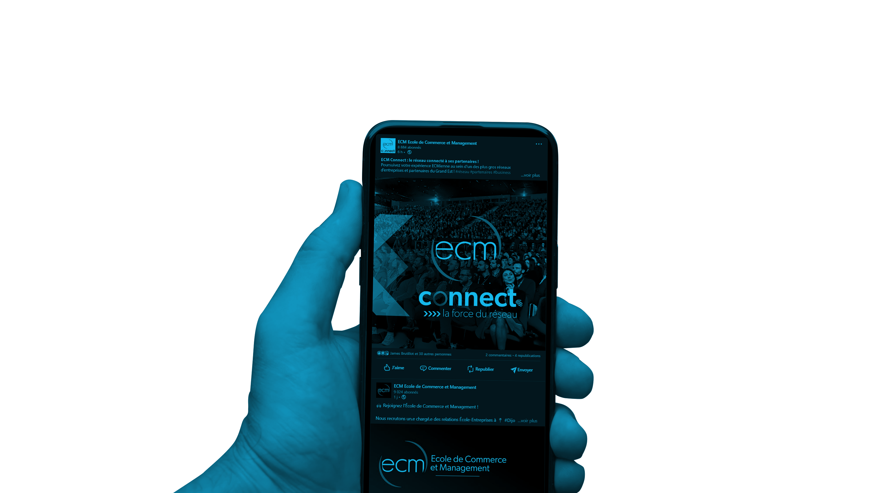 montage ecm connect iphone ok